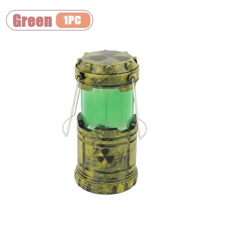 Nuclear Reactor LED Lantern - Sci-Fi Post-Apocalyptic Night Light with Green Glow, Novelty Home Decor