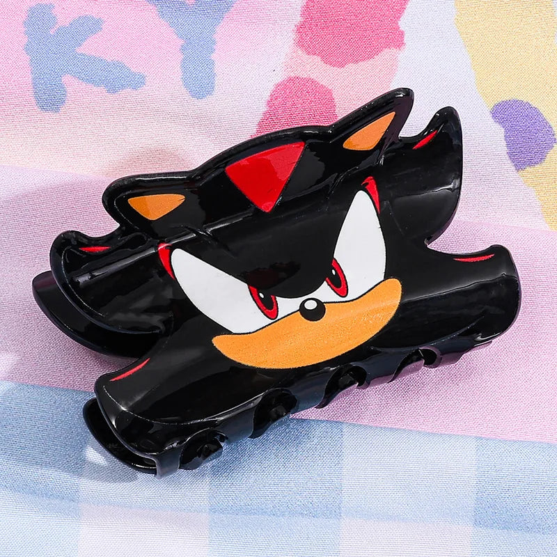 Anime Black Hedgehog Hair Clip Claw Hair Accessory for Girls