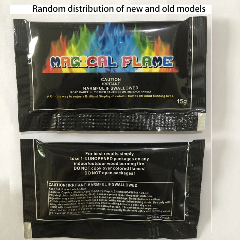 Color Changing Fire Powder 10 Packs for Campfire Fireplace Party & Bonfire
