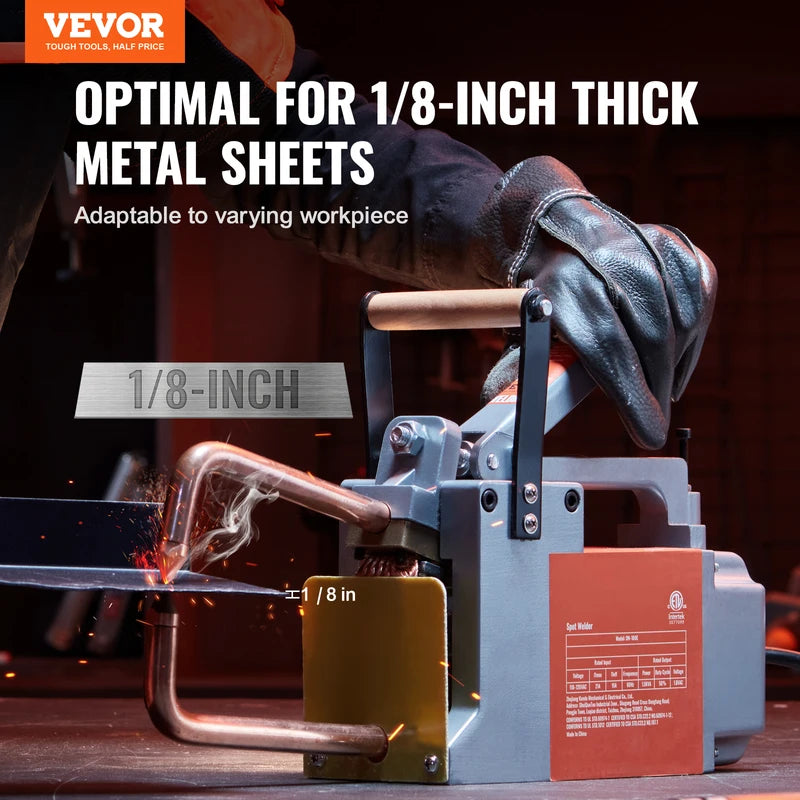Portable Spot Welder 8KVA Handheld Metal Sheet Welding Machine for Stainless Steel and Aluminum