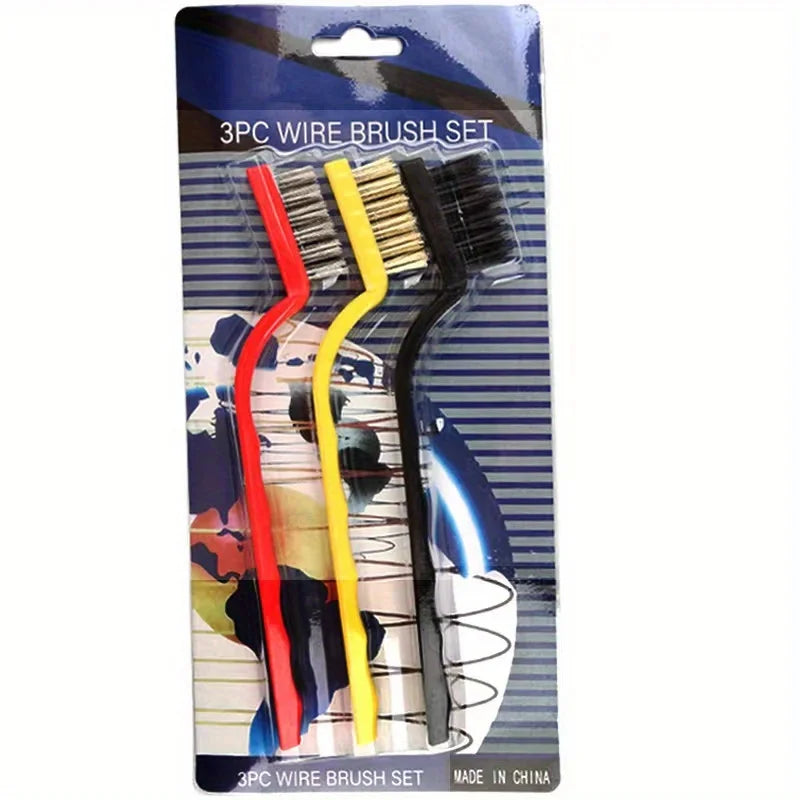 Gas Stove & Range Hood Cleaning Brush Set - Multi-Functional Kitchen Decontamination Wire Brushes