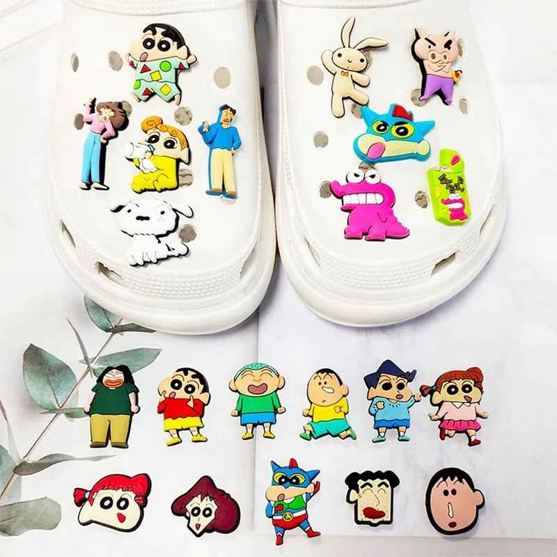 Kawaii Anime Shoe Buckles for Sandals Sneakers - 10/21 Pcs Decorative Clips