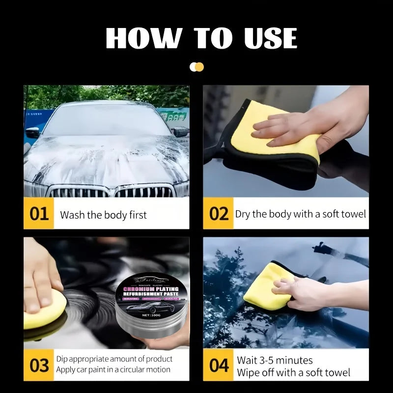 High Gloss Automotive Wax Paste - Ceramic Coating & Scratch Repair