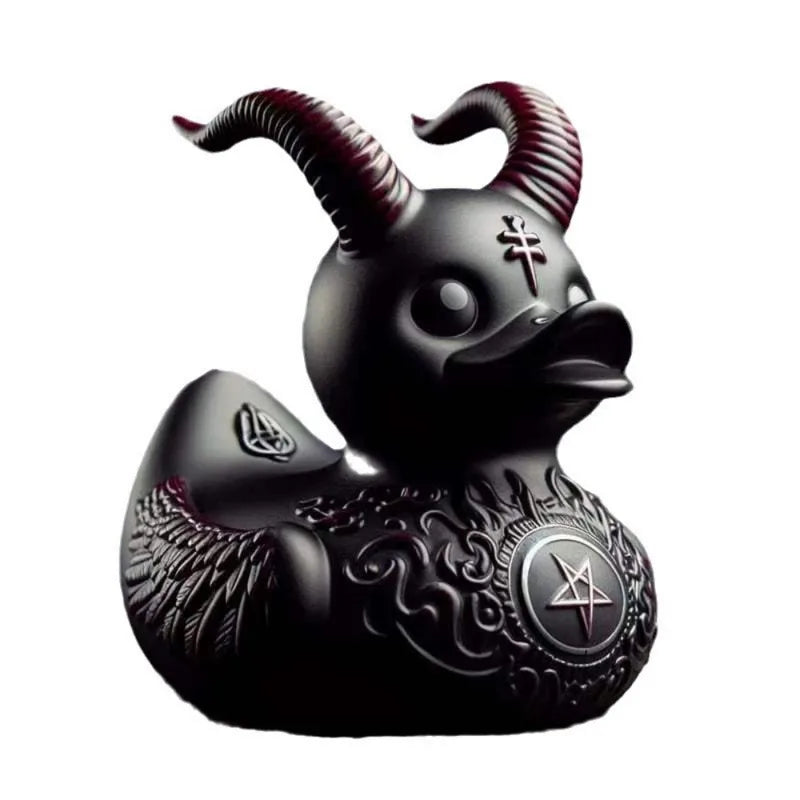 Gothic Punk Duck Halloween Decor Novelty Halloween Gift Dark Satan Duck