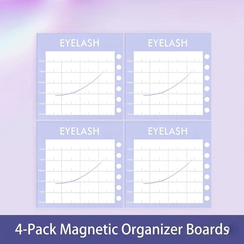 Magnetic Eyelash Extension Storage Box with Display Palette - Lash Organizer Case