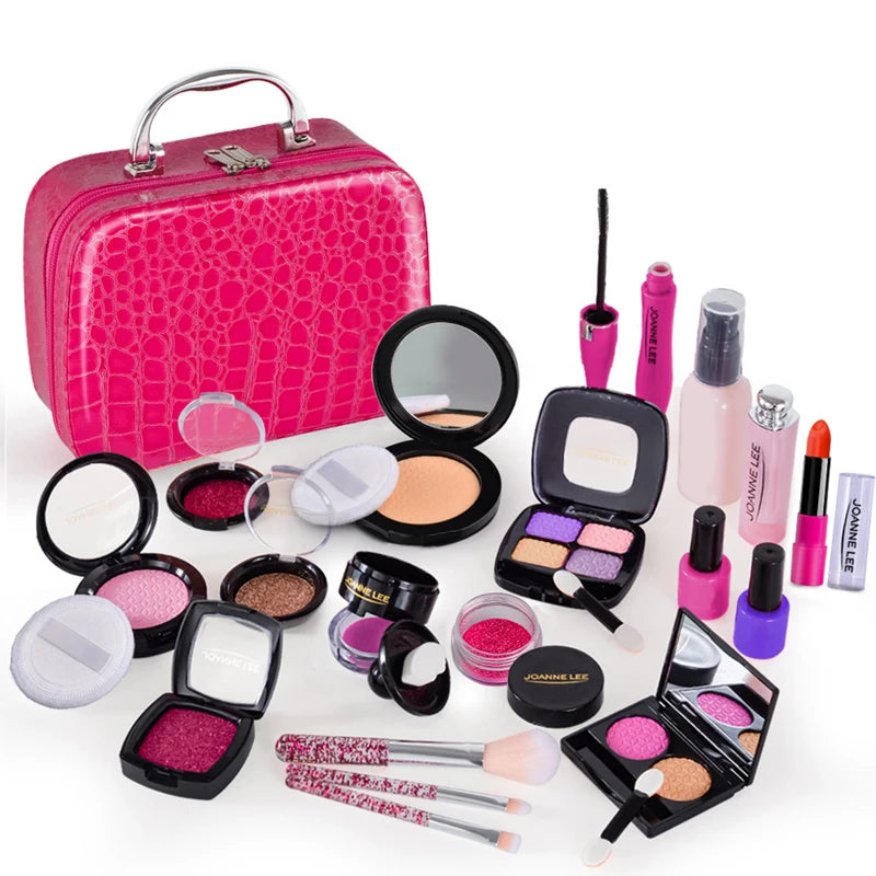 Kids Pretend Makeup Set Toys for Girls Educational Play Cosmetics Kit