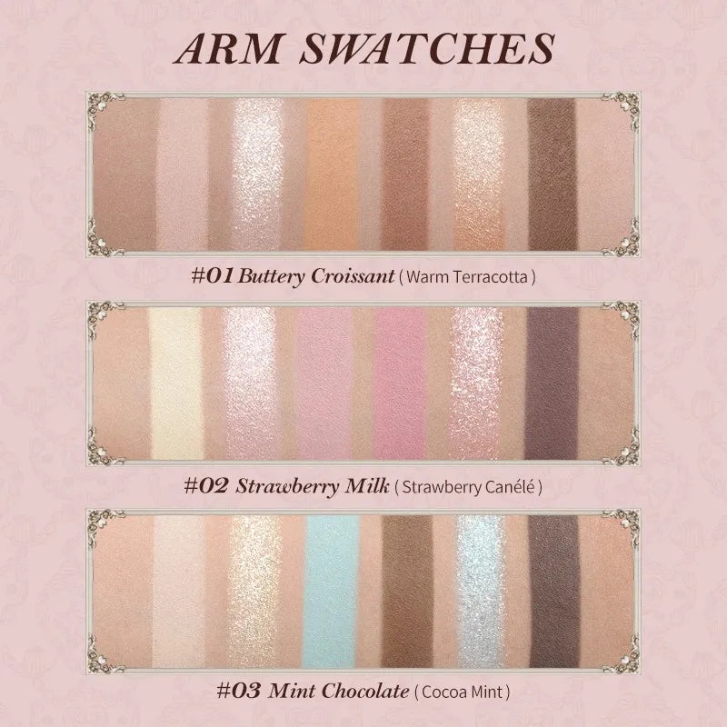 Pigmented Eye Makeup Palette with Matte and Shimmer Finishes - Long Lasting, Gift Set