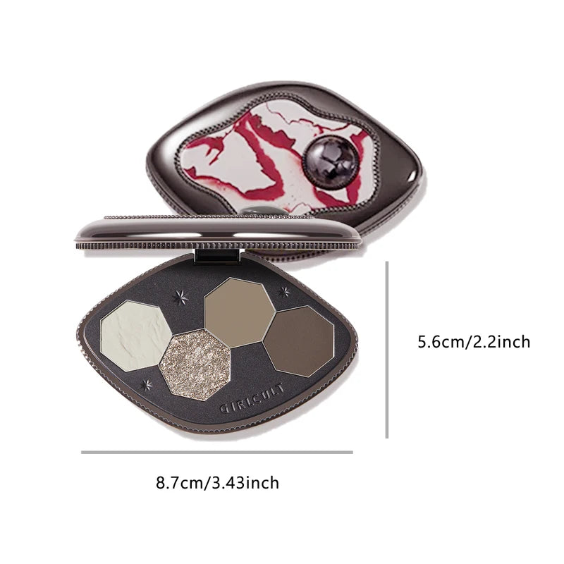 Girlcult Hallucination Eyeshadow Palette - Multicolor, Non-Fallout, Blending Makeup