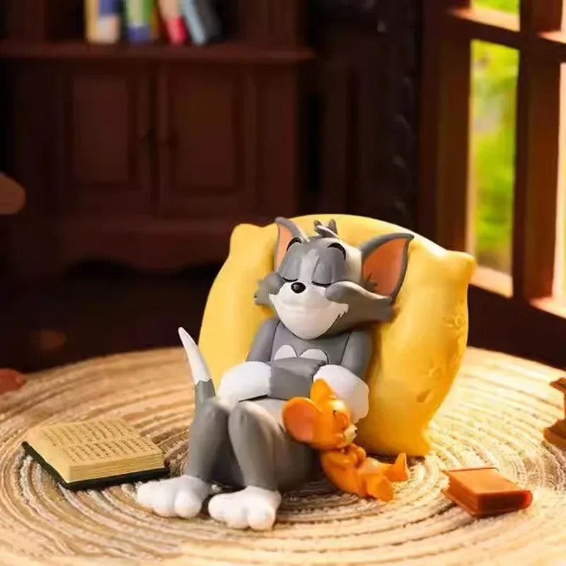 Kawaii Tom Jerry Cartoon Car Dashboard Ornament Mini Figure Decor Gift