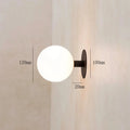Modern Indoor Wall Light with Glass Luminous Ball for Living Room Bedroom Home Decor