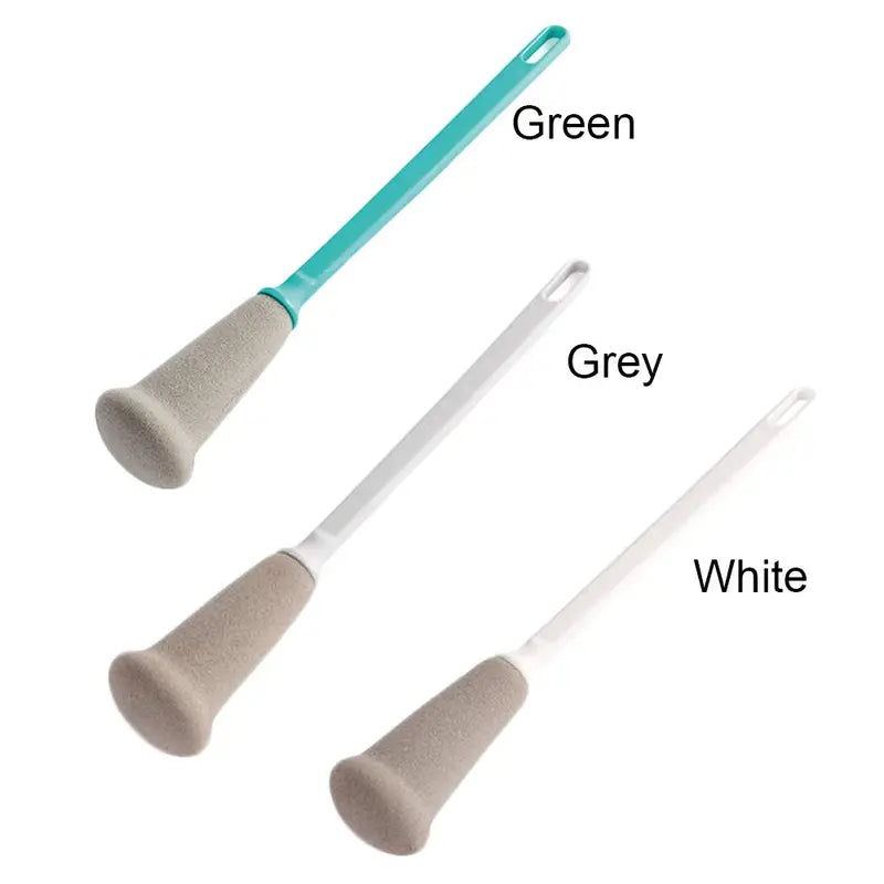Long Handle Glass Cup Brush for Kettles & Bottles, All-Round Cleaning Tool