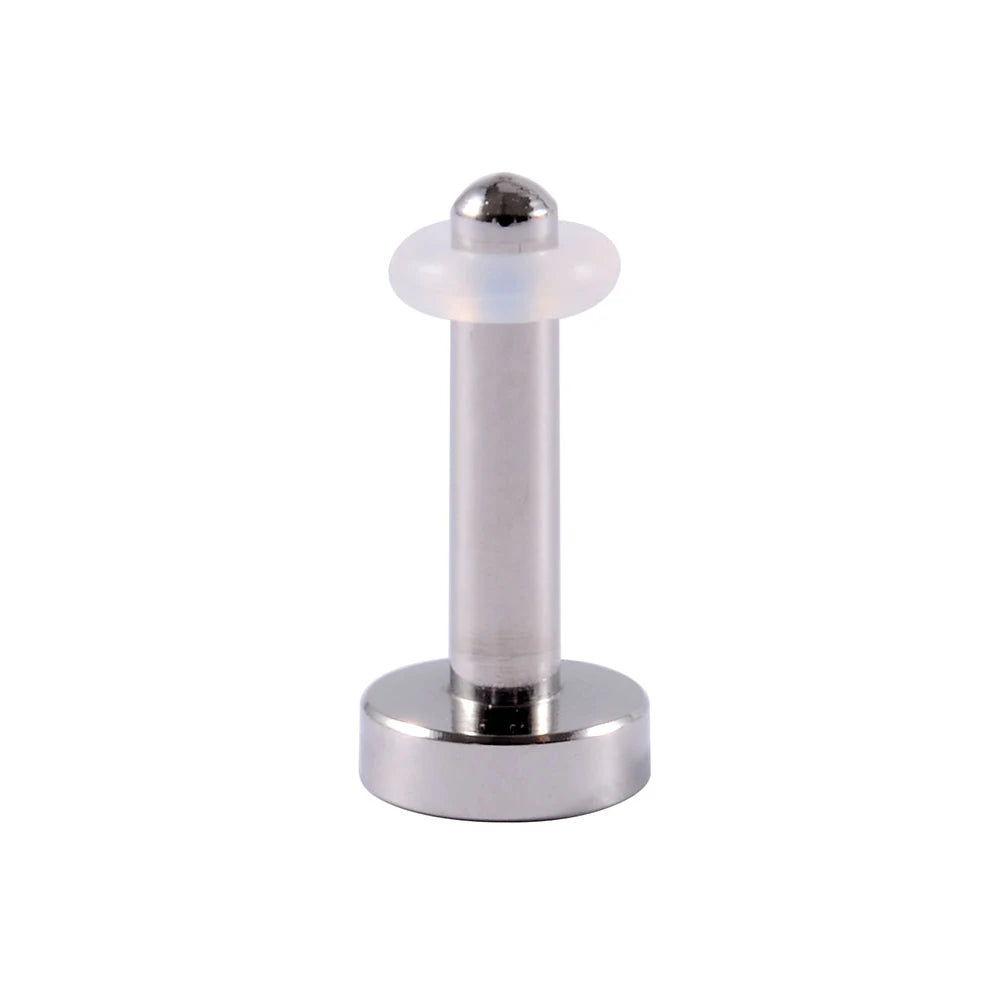 1/19pcs Surgical Steel Mirror Face Ear Plugs Tunnels Body Piercing Jewelry