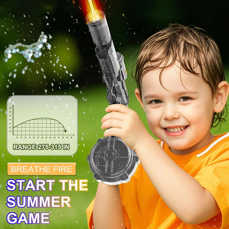Electric Water Gun Automatic Squirt Blaster for Summer Outdoor Play - Kids & Adults