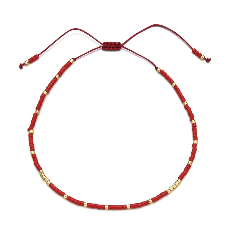 Minimalist Beaded Bracelets for Women & Men – Handmade Bohemian Jewelry Set