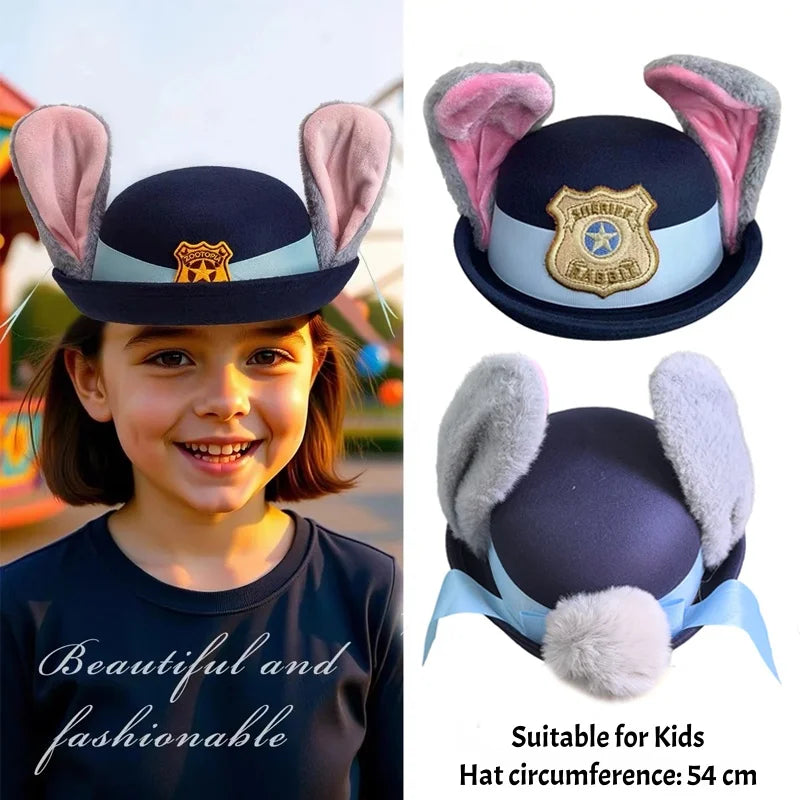 Children's Police Officer Hat - Judy Hopps Cosplay Costume Accessory