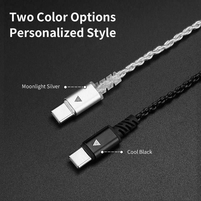 Type-C Earphone Cable Replacement for KZ, CCA, TRN, and Similar Earphones
