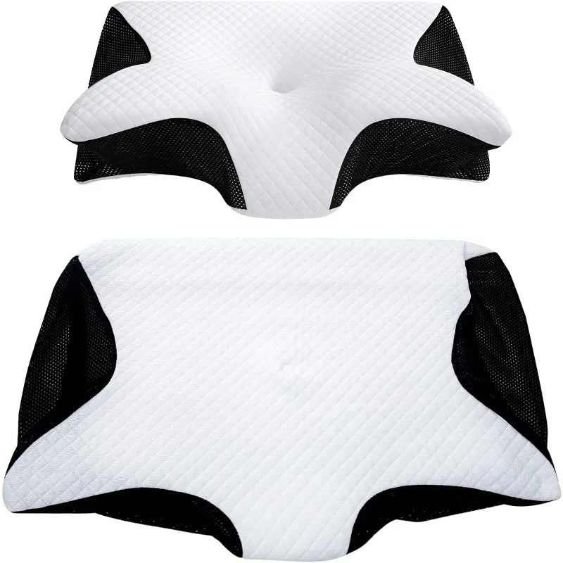 Memory Foam Cervical Pillowcase with Zipper Replaceable Breathable Machine Washable - 1 Piece