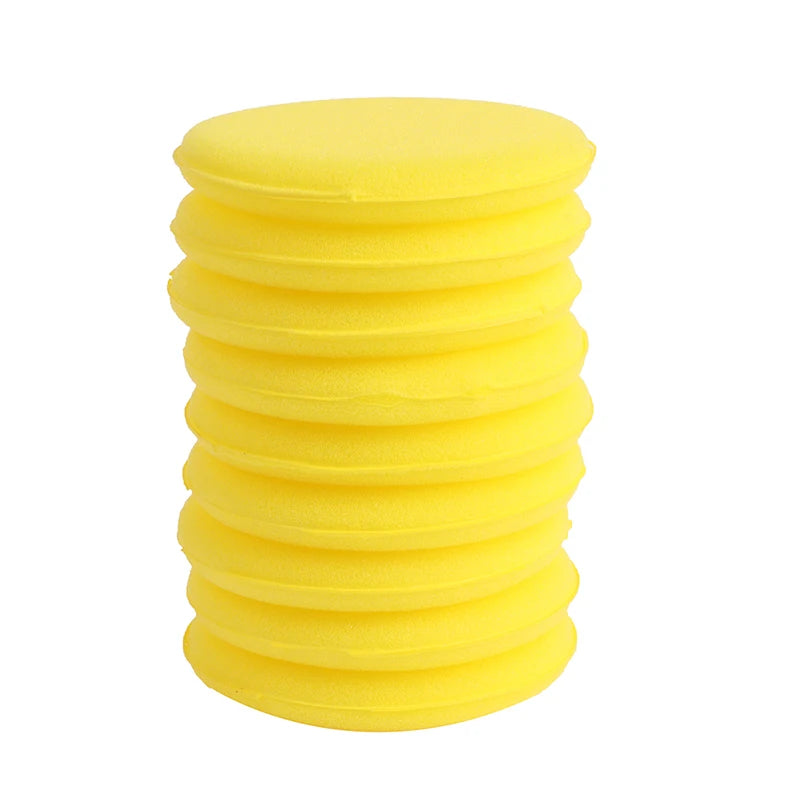 Car Waxing Foam Sponges Pack of 12 - High Density Applicator Pads for Car Detailing and Cleaning