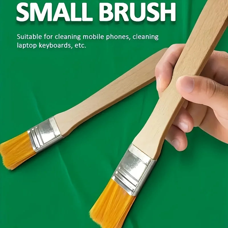 Nylon Art Paint Brush Set with Short Wooden Handles - Watercolor & Craft Tools, 24 or 48 Pieces