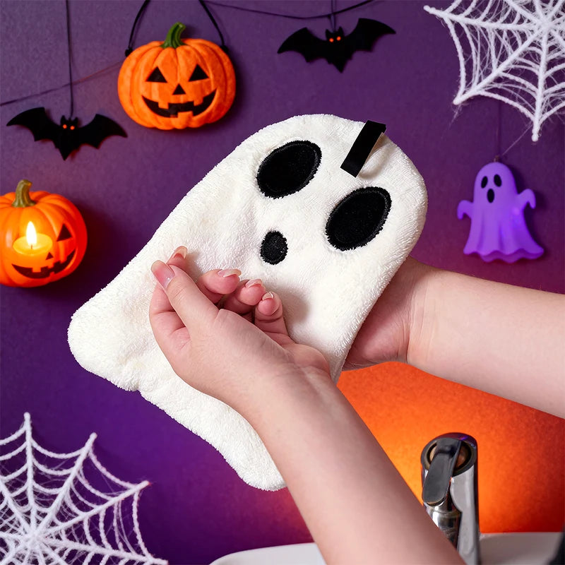 Halloween Hand Towels Set - Soft Absorbent Bathroom Kitchen Decor