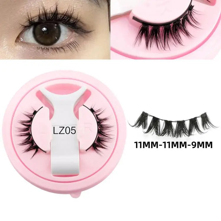 Magnetic False Eyelash Kit - Reusable Fluffy Natural 3D Magnet Band Waterproof
