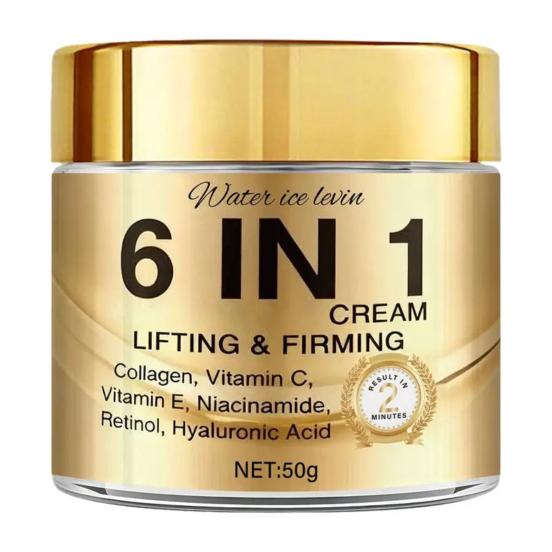 6-in-1 Collagen Face Cream with Vitamin C, E, Retinol & Hyaluronic Acid - 50g