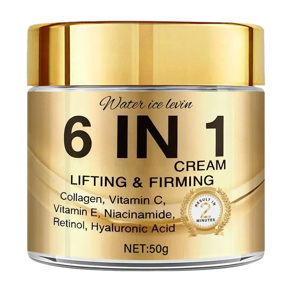 6-in-1 Collagen Face Cream with Vitamin C, E, Retinol & Hyaluronic Acid - 50g