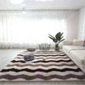 Modern Nordic Tie-Dye Silk Wool Rug for Living Room & Bedroom - Soft Floor Mat