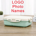DIY Kids Lunch Box with Custom Name Logo Cartoon Design Eco Material