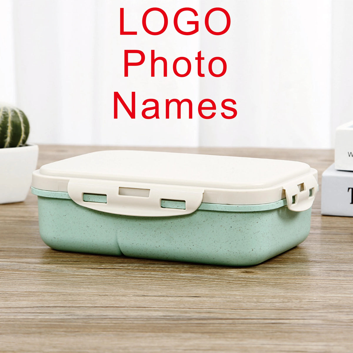DIY Kids Lunch Box with Custom Name Logo Cartoon Design Eco Material
