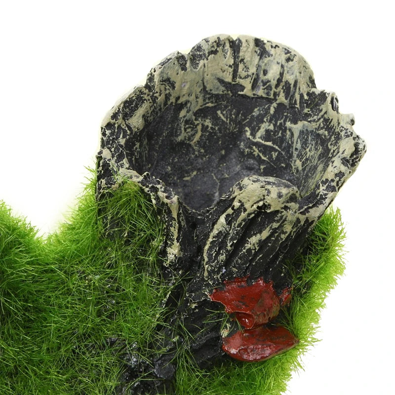 Resin Aquarium Shrimp Cave House Decoration - Fish Tank Landscape Ornament 16cm