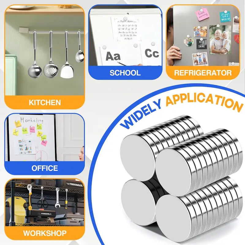 Assorted Strong Magnet Set for DIY Crafts, Home Organization, Office Use and Decoration