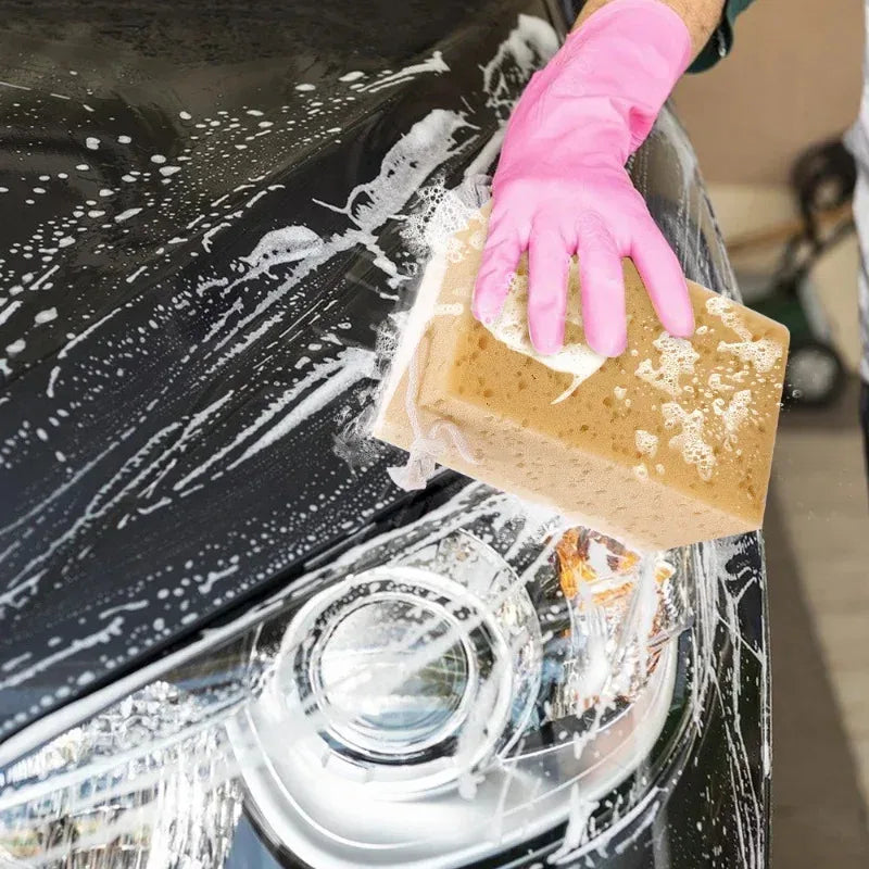 Large Honeycomb Car Washing Sponge - Durable Multi-Purpose Detailing Brush