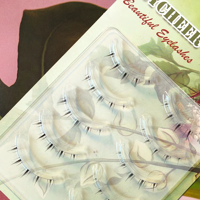 Makeup Bottom Eyelashes Kit 5 Pairs 3D Natural Look Lower Eyelash Extension