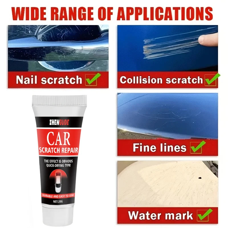 Car Scratch Removal & Polishing Kit - Paint Care & Anti-Scratch Wax