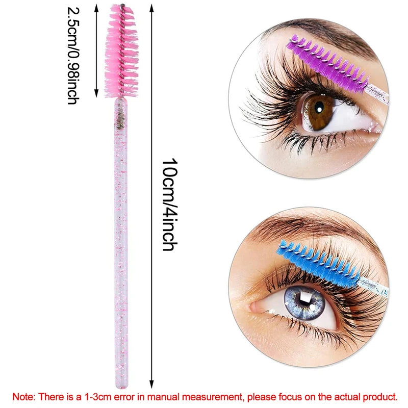 Eyelash Brush Applicator Set 500/1000 Pcs Lash Mascara Wands for Eyelash Extension & Brows