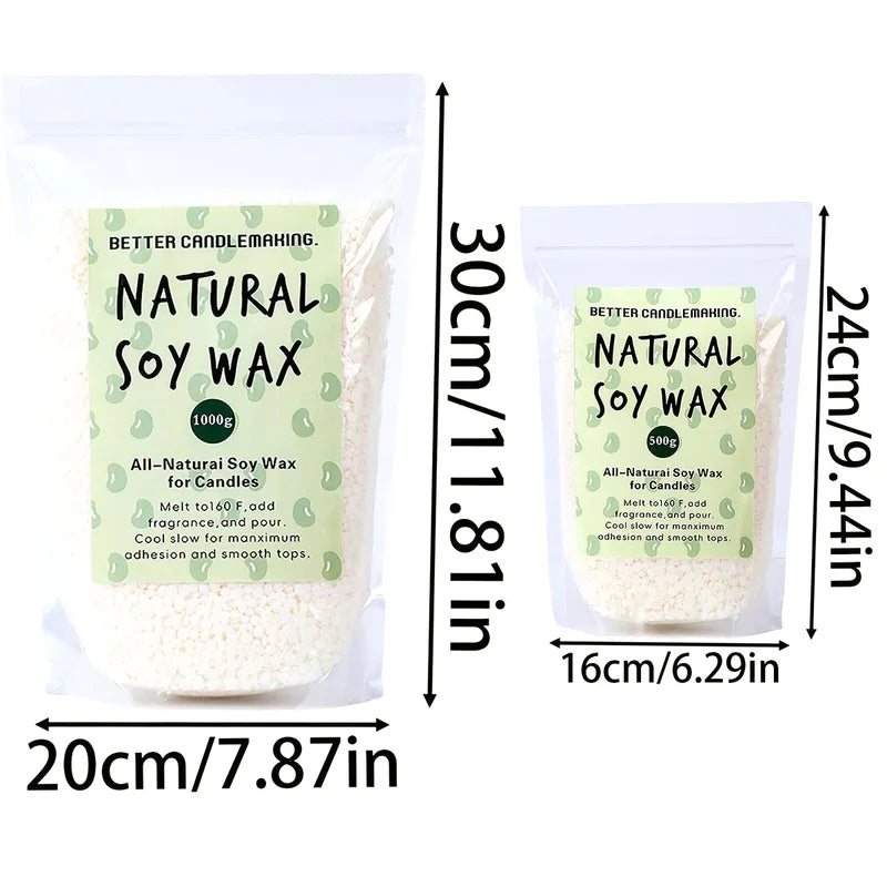 Natural Soy Wax Particles for Candle Making - 500g/1kg Aromatherapy Raw Material