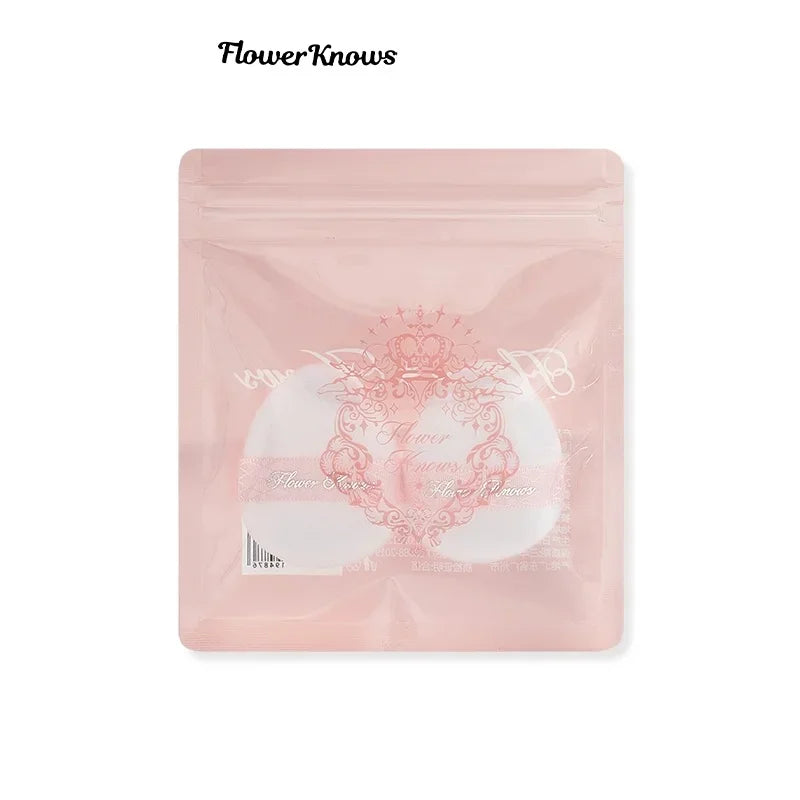 Flower KnowX Air Cushion Powder Puff Set for Blush & Makeup Application