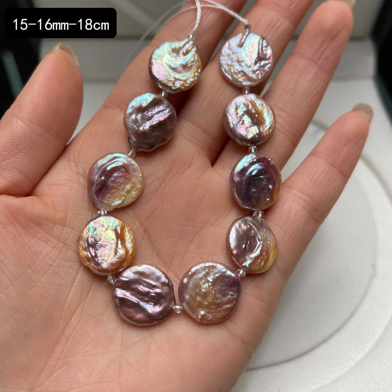 15-16mm Natural Pearl Beads Baroque Loose for Jewelry Making DIY Necklace & Bracelet