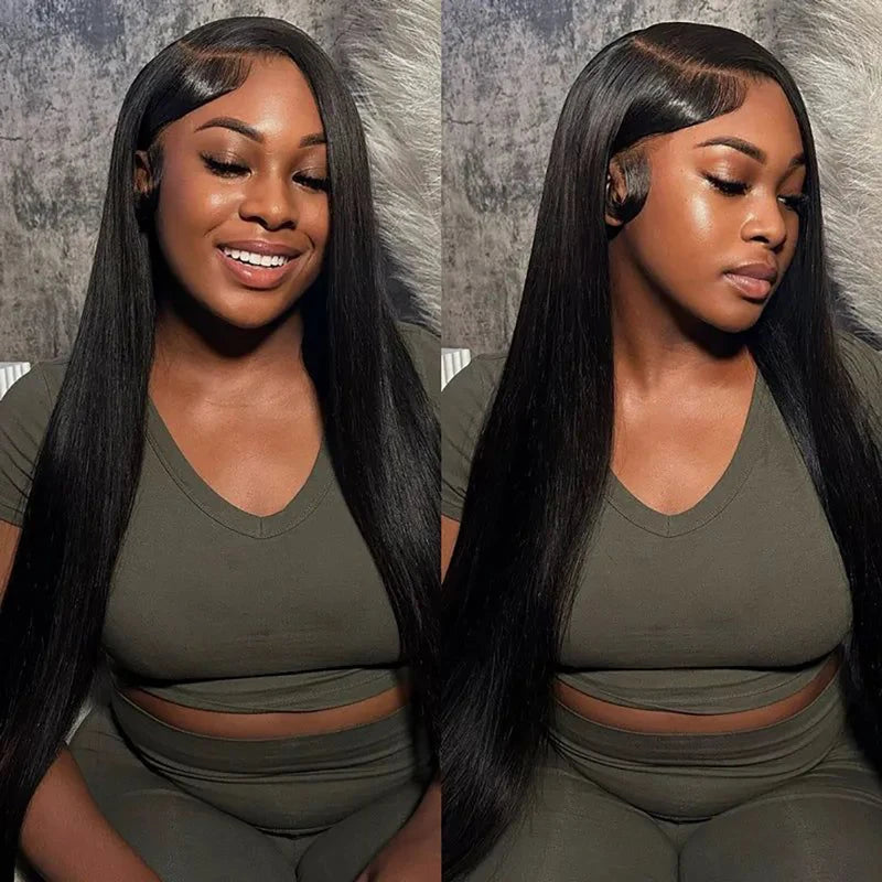 13X6 Lace Frontal Closure Human Hair 24 Inch Transparent Ear to Ear