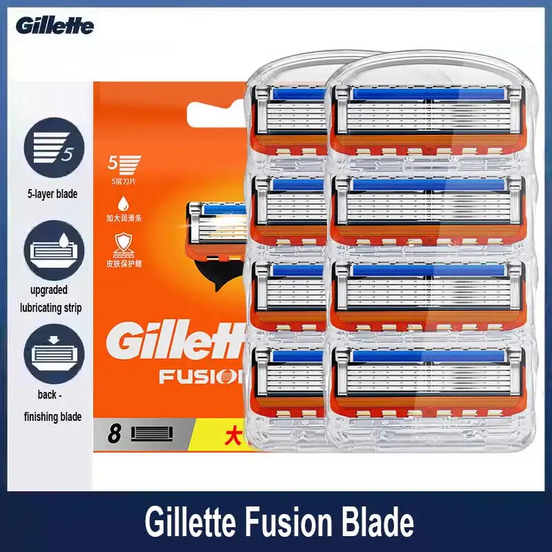 Gillette Fusion Razor Blade Refills for Safety Razors - Comfort & Cooling US