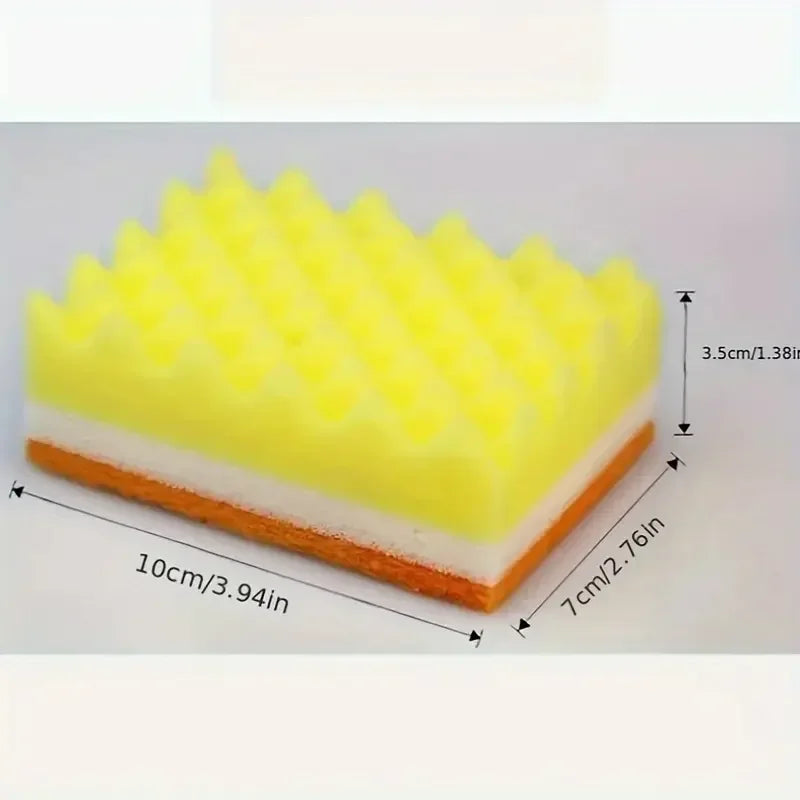 Kitchen Cleaning Sponges Pack - Multi or Orange, Durable & Food Safe