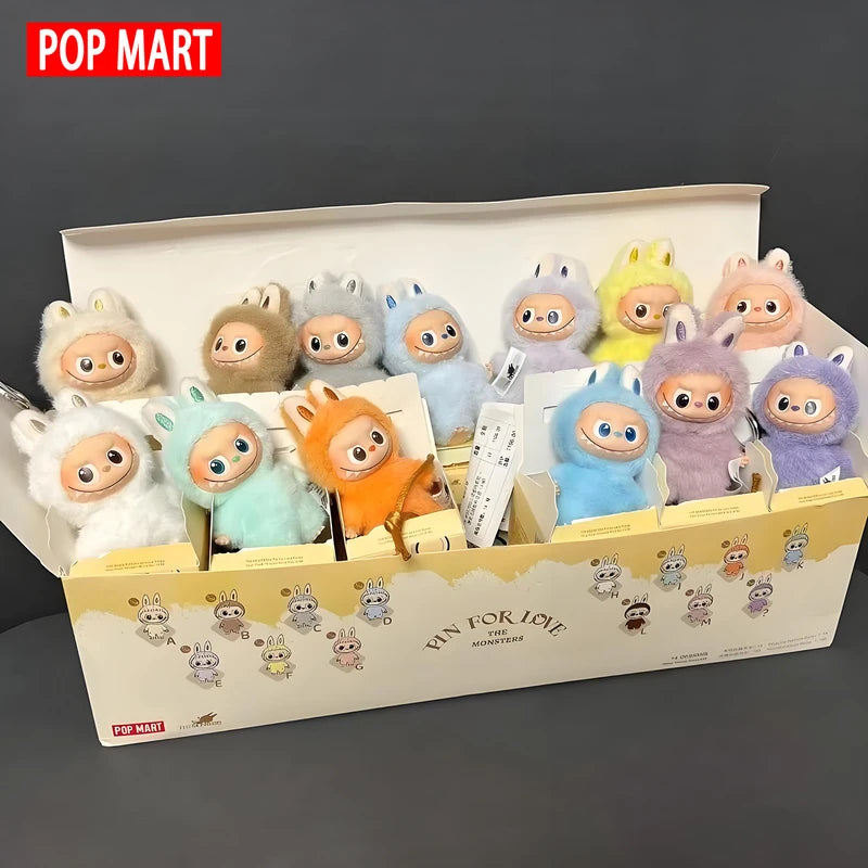 Pop Mart Labubu Dolls - Collectible Vinyl Plush Keychain Gift Set
