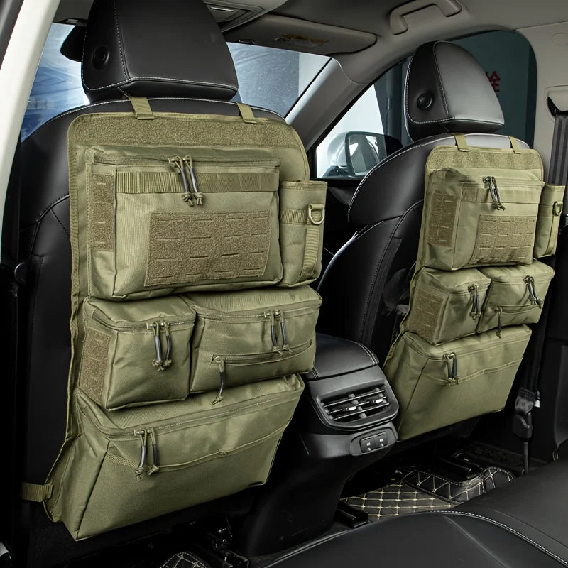Tactical Gear Storage Bag for Vehicle Back Seats, Hanging Rear Seat Pouch