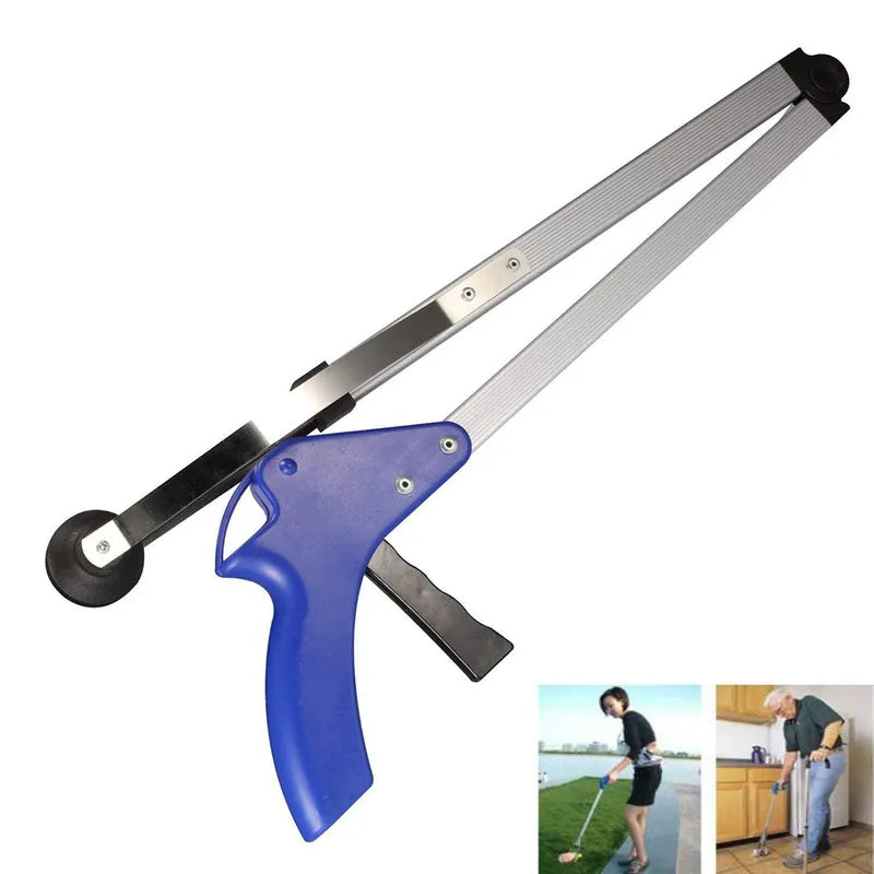Long Reach Grabber Reacher Tool Foldable Trash Pickup Rubbish Clip