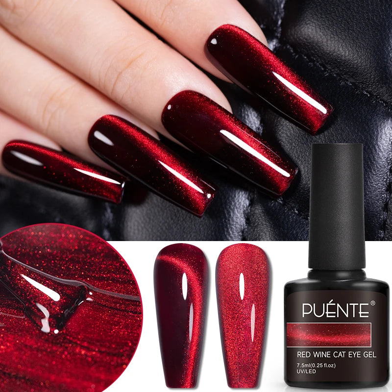 Magnetic Gel Nail Polish 7.5ML Semi-Permanent UV Soak Off Nail Art Varnish