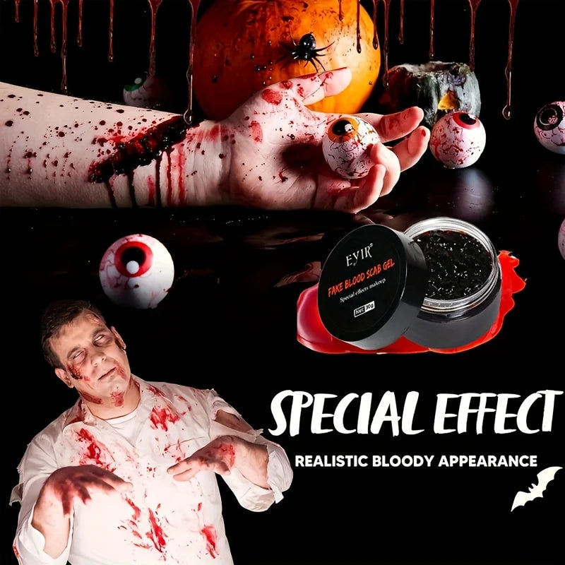Professional SFX Makeup Kit with Scar Wax Blood Gel for Halloween Cosplay Stage Effects