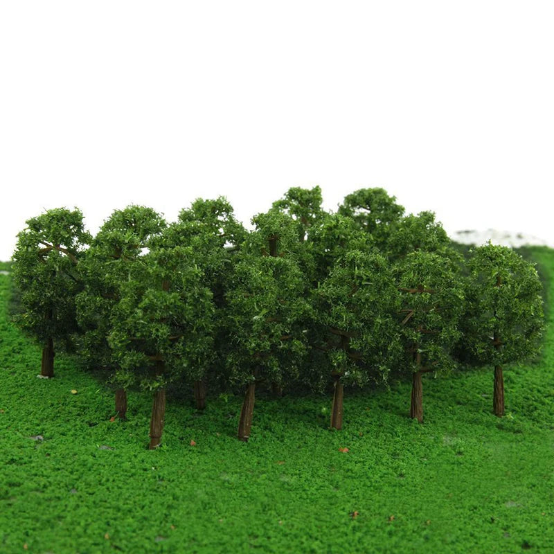 20Pcs Mini Model Trees for Scale Micro Landscape Diorama Train Layout DIY Decor
