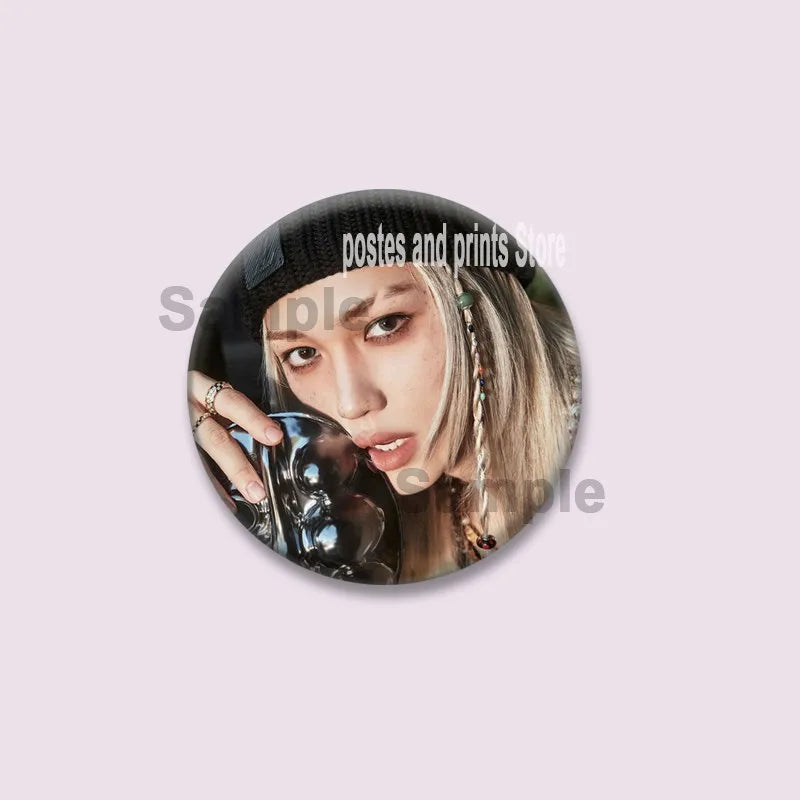 Kpop Boys Band Coin Brooch Pins for Clothes Backpack Wallet Accessories Fans Collectibles