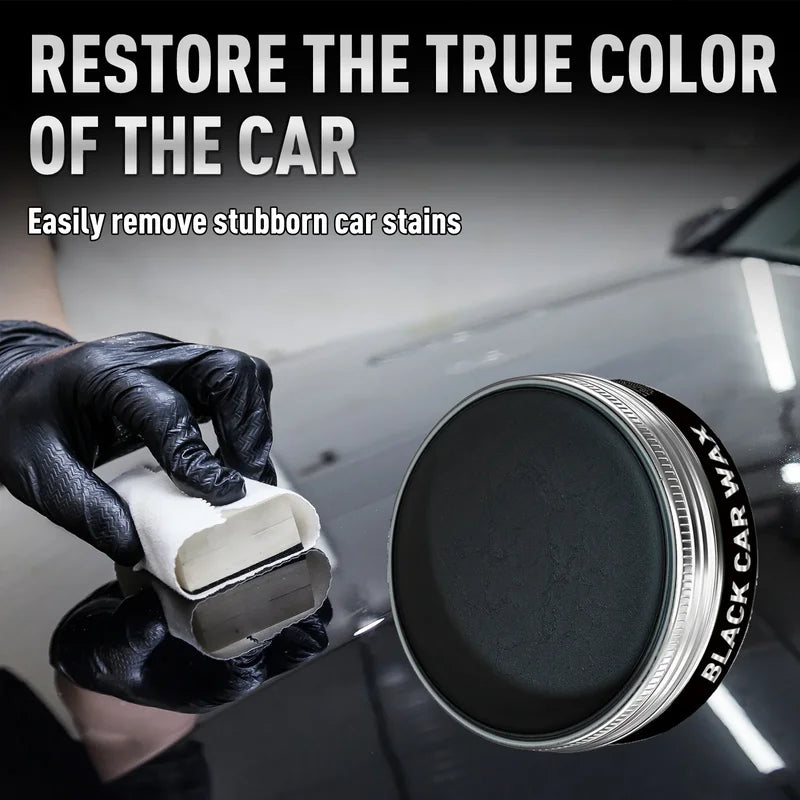 Black Car Wax 100g - High Gloss, UV Resistant, Waterproofing & Decontamination